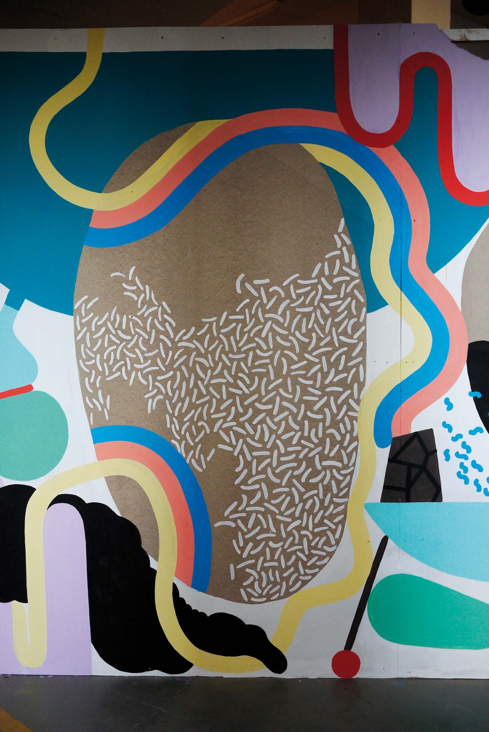 mural made by Svenja Plaas and Sarah Parsons